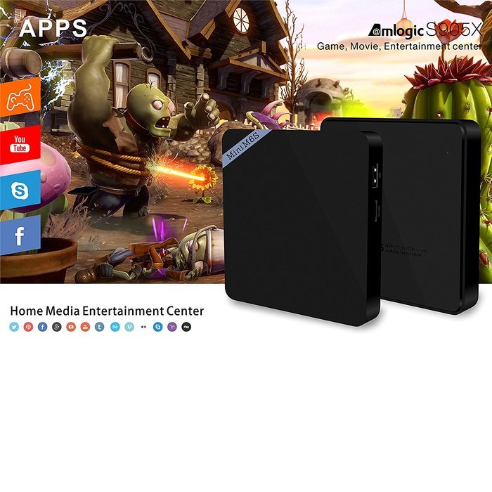 KOLOF Mini M8SII OTT TV Box Amlogic S905X Quad Core Android 6.0 KODI 16.0 2G 8G Streaming Media Player N7