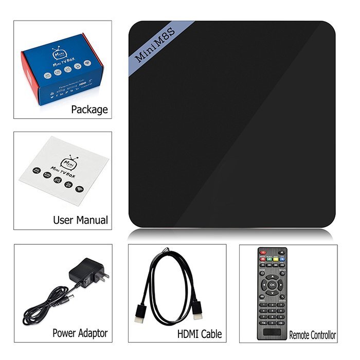 KOLOF Mini M8SII OTT TV Box Amlogic S905X Quad Core Android 6.0 KODI 16.0 2G 8G Streaming Media Player N8