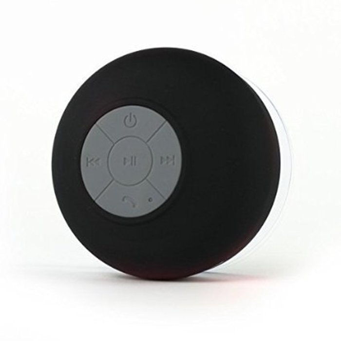 TOMROW High definition Bluetooth 3.0 audio wireless connectivity Water Resistant Bluetooth Shower Speaker-Black