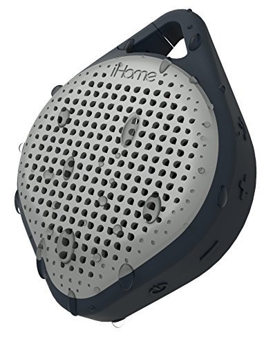 iHome Rechargeable SPLASHPROOF Bluetooth Speaker with Speakerphone & Integrated Mic Plus Talk/End Button with...