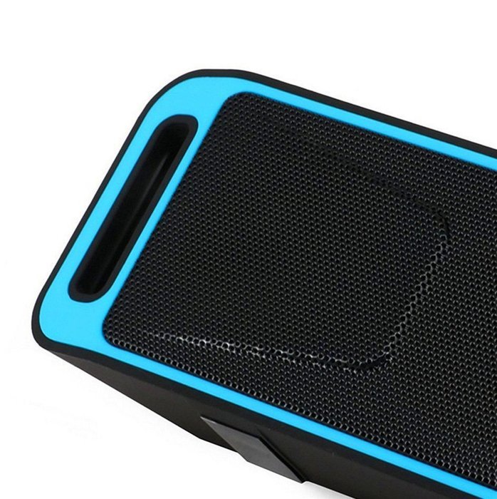 Portable Speakers Wireless TF USB FM Radio Built-in Mic Dual Speakers Bass Sound Subwoofer Bluetooth 4.0 Blue N4