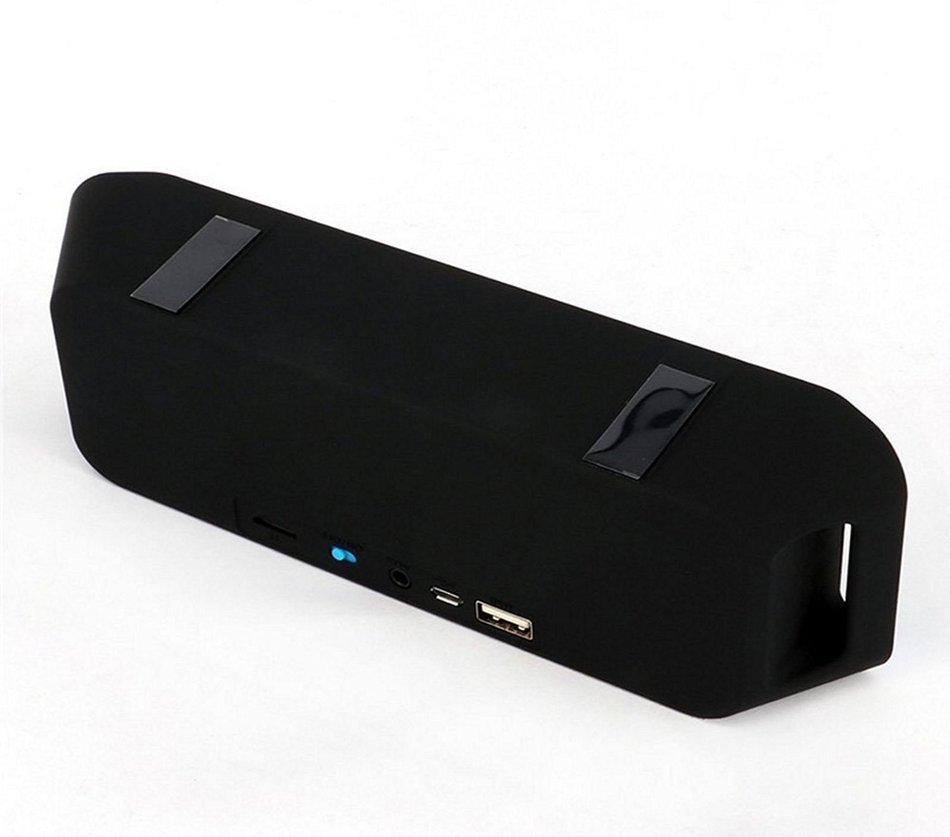 Portable Speakers Wireless TF USB FM Radio Built-in Mic Dual Speakers Bass Sound Subwoofer Bluetooth 4.0 Blue N6