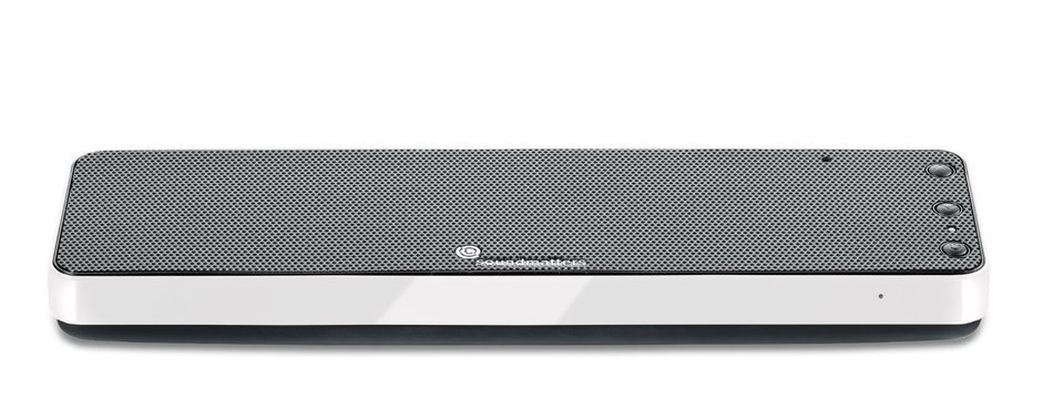 Soundmatters foxL DASH7 Wireless Stereo Hi-Fi Bluetooth Sound Bar and Speakerphone, Red N8