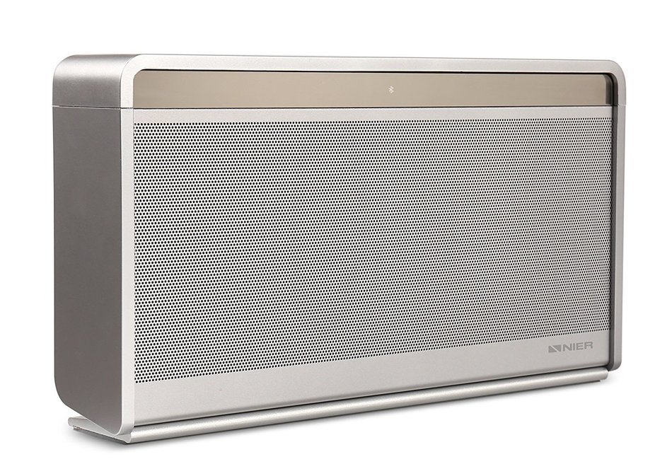 NIER iRock Portable Wireless Bluetooth 4.1 Speakers, Aluminum Housing, 10W4 total 40W with EQ Function (Silver)