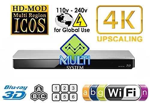 PANASONIC 460 2K/4K Dual HDMI Smart Network Multi System Blu Ray Disc DVD Player 100~240V 50/60Hz for World-Wide...