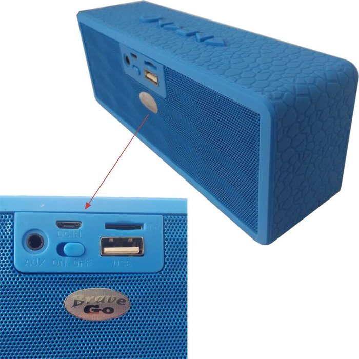 BraveGo Water Cube Ultra-Portable Wireless Bluetooth Stereo Speaker Built in Hands Free Speakerphone and Rechargable... N35