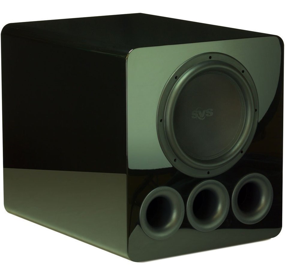 SVS PB12 Plus Piano Gloss 12-inch 800 Watt Powered Subwoofer + SVS SoundPath Subwoofer Isolation System 4-Pack... N2