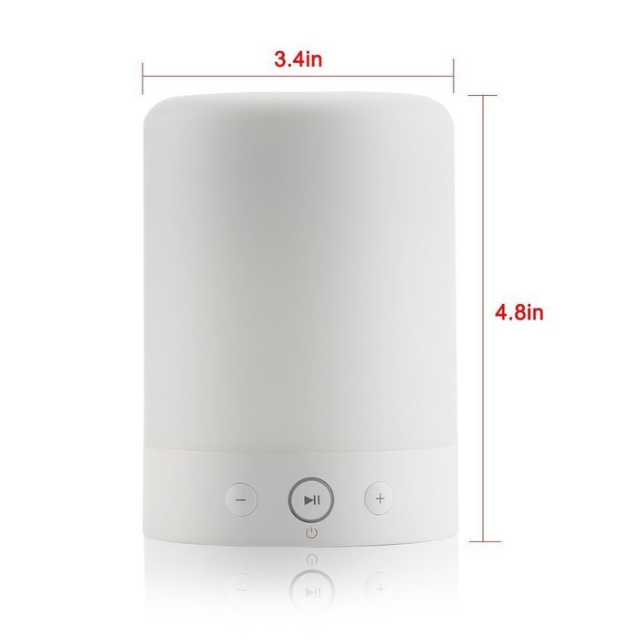 LEDMO Bluetooth Speaker, LED Wireless Bluetooth Speaker with Smart Touch Lamp, Muisc Player/ Hands-free/ Bluetooth... N4