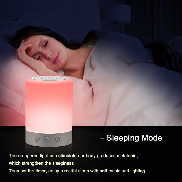 LEDMO Bluetooth Speaker, LED Wireless Bluetooth Speaker with Smart Touch Lamp, Muisc Player/ Hands-free/ Bluetooth... N12