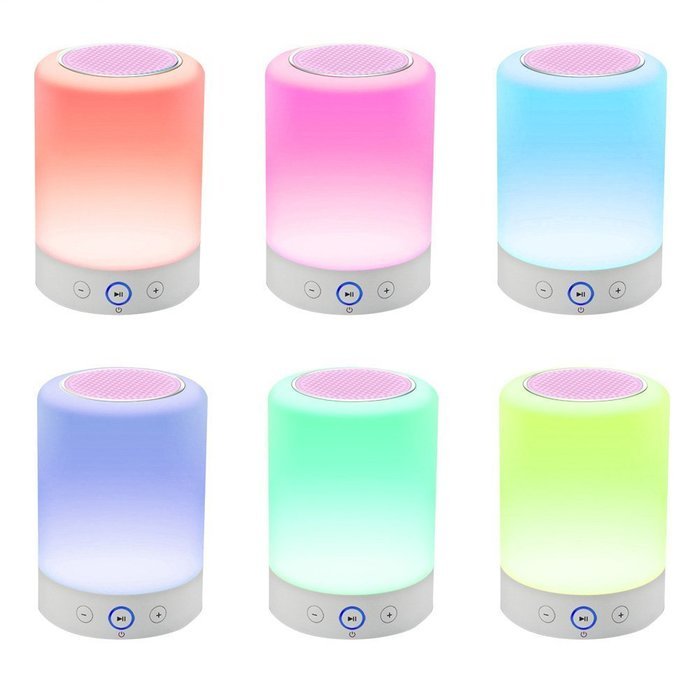 LEDMO Bluetooth Speaker, LED Wireless Bluetooth Speaker with Smart Touch Lamp, Muisc Player/ Hands-free/ Bluetooth... N18
