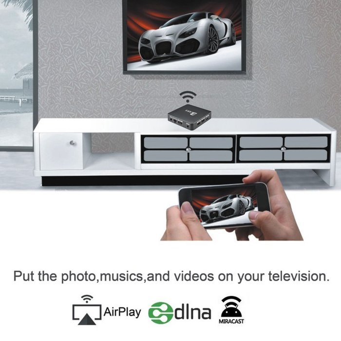 Vipwind BM8 Smart Android 6.0 TV Box Amlogic S905X Quad Core 2GB/32GB KODI 17.0 XBMC 4K HDMI 2.4G&5G WiFi Miracast... N6