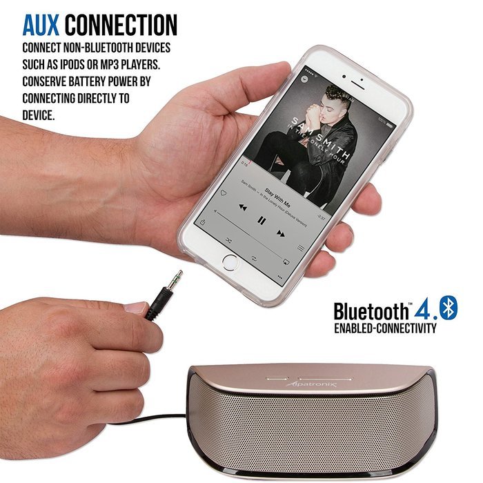Bluetooth Speakers, Alpatronix AX420 Universal HD 10W Portable Rechargeable Wireless Stereo Bluetooth Speaker... N15