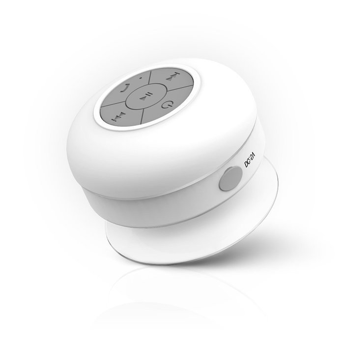 JEMMA Waterproof Bluetooth Speaker Wireless Shower Portable Hand-Free Call with Mic (Black) N15