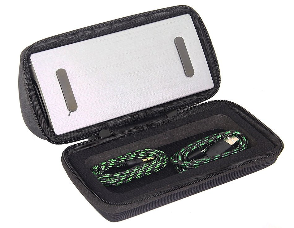 Caseling Hard CASE for SoundBot SB520 3D HD Bluetooth 4.0 Wireless Speaker. - Fits the Cables. N4