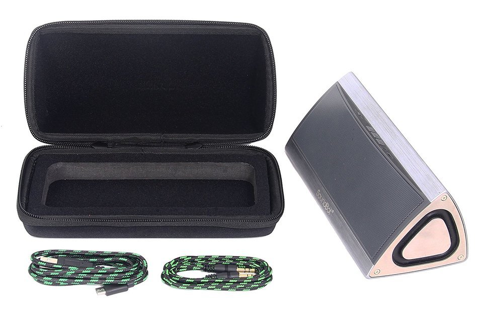Caseling Hard CASE for SoundBot SB520 3D HD Bluetooth 4.0 Wireless Speaker. - Fits the Cables. N5