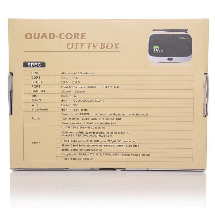 DoLotu CS918S Quad Core Android 4.2.2 Smart TV Box N7