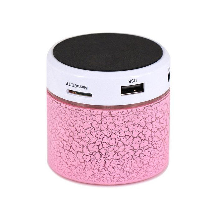 ANRANK BS63570AK Super Bass Mini Portable Bluetooth Wireless Speaker with LED and Build-in Mic Support AUX TF... N2