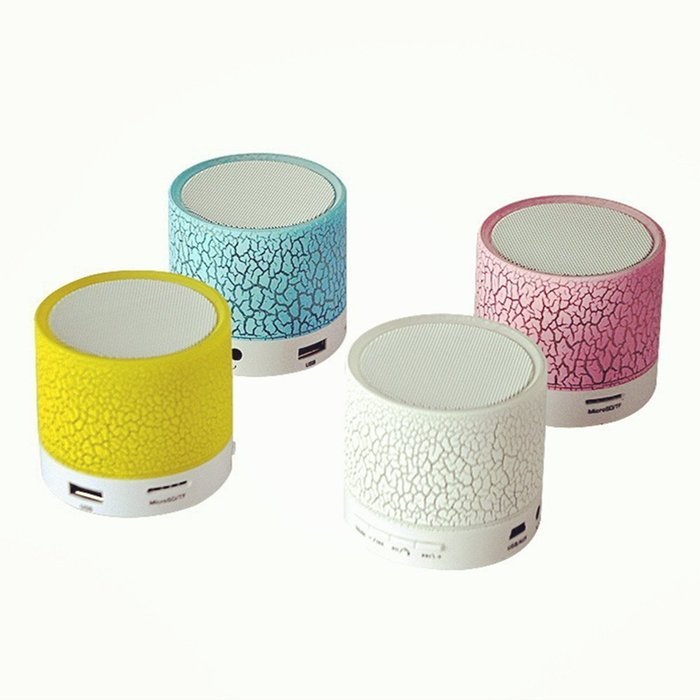 ANRANK BS63570AK Super Bass Mini Portable Bluetooth Wireless Speaker with LED and Build-in Mic Support AUX TF... N7