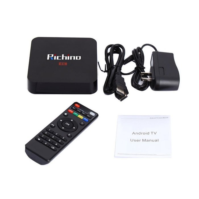 2016 New Richino MX Pro Amlogic S905 Kodi 16.0 Android Tv Box 8G ROM + 1G RAM (DDR3) Fully Loaded 1080p Quad Core... N6