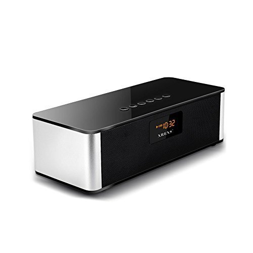 XREXS DY-27 Portable Wireless Bluetooth Stereo Speakers with Radio and Alarm Clock Built-in Microphone Hands-free... N2