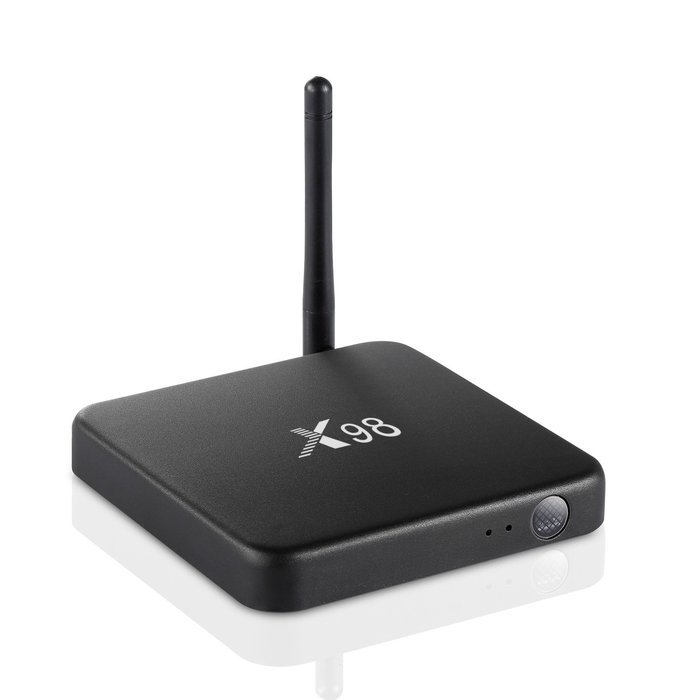 Joinwe-world X98 2GB/16GB Quad Core Android 5.1 Lollipop Android TV Box With i8 2.4GHz Mini Wireless Keyboard N4