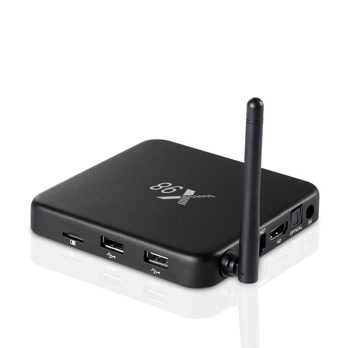 Joinwe-world X98 2GB/16GB Quad Core Android 5.1 Lollipop Android TV Box With i8 2.4GHz Mini Wireless Keyboard N6