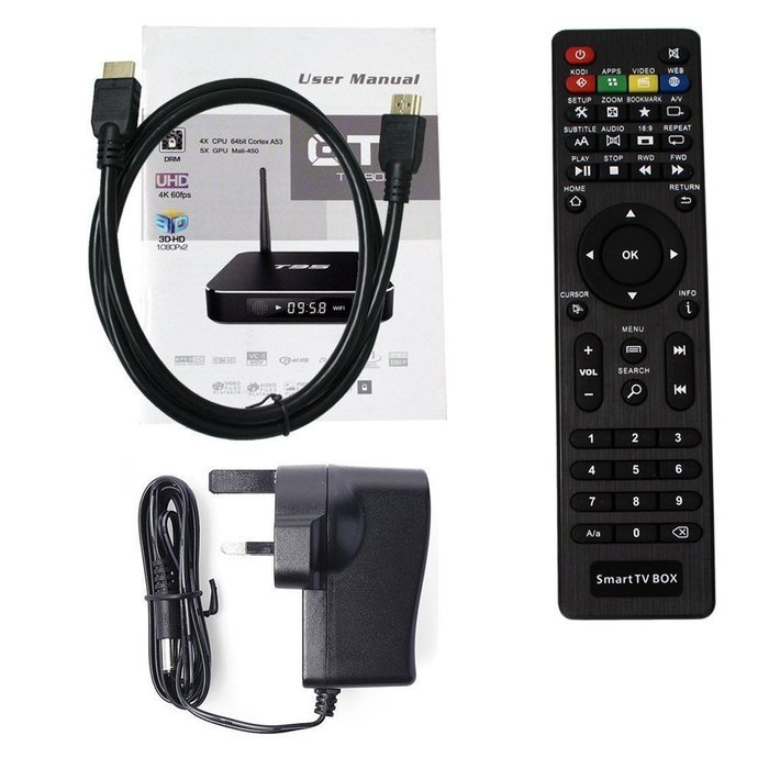 T95 Android 5.1 S905 Quad Core Streaming Media Player 2GB+8GB Netflix KODI XBMC Kitkat Pre-installed Smart TV... N9