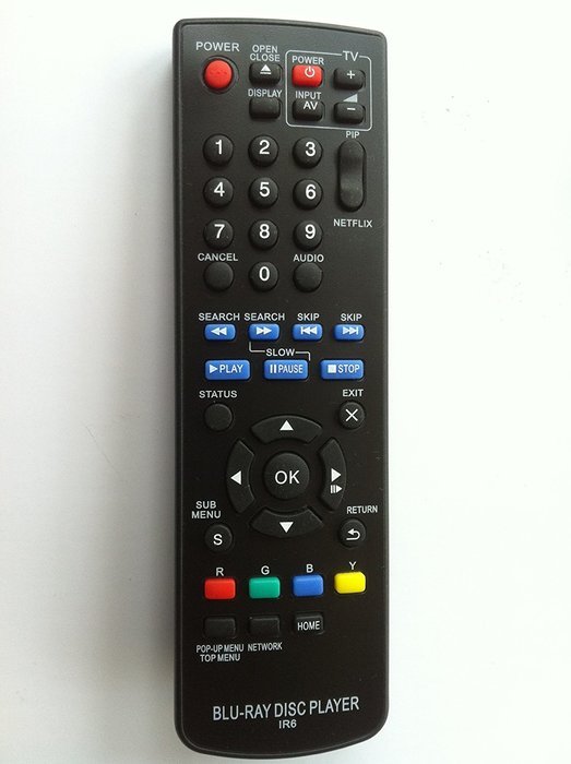New Generic Panasonic- Replaced Blu-ray Disc DVD Player Remote Ir6 (N2qayb000574 N2qayb000575 N2qayb000883) Fit... N2