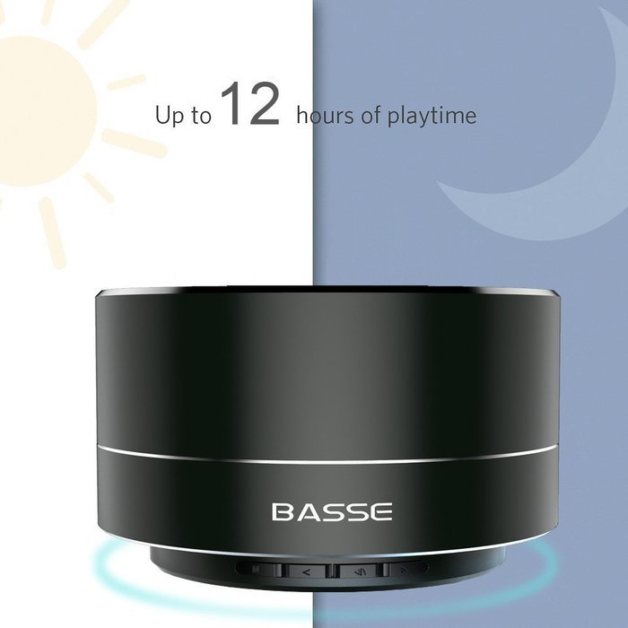 Basse Portable Bluetooth Speakers - Super Bass Mini Metal Wireless Speaker System For iPhone, Car, TV, Outdoors... N13