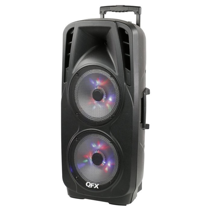 QFX PBX-62100BTL Bttry Pwrd Bt Pa Speaker