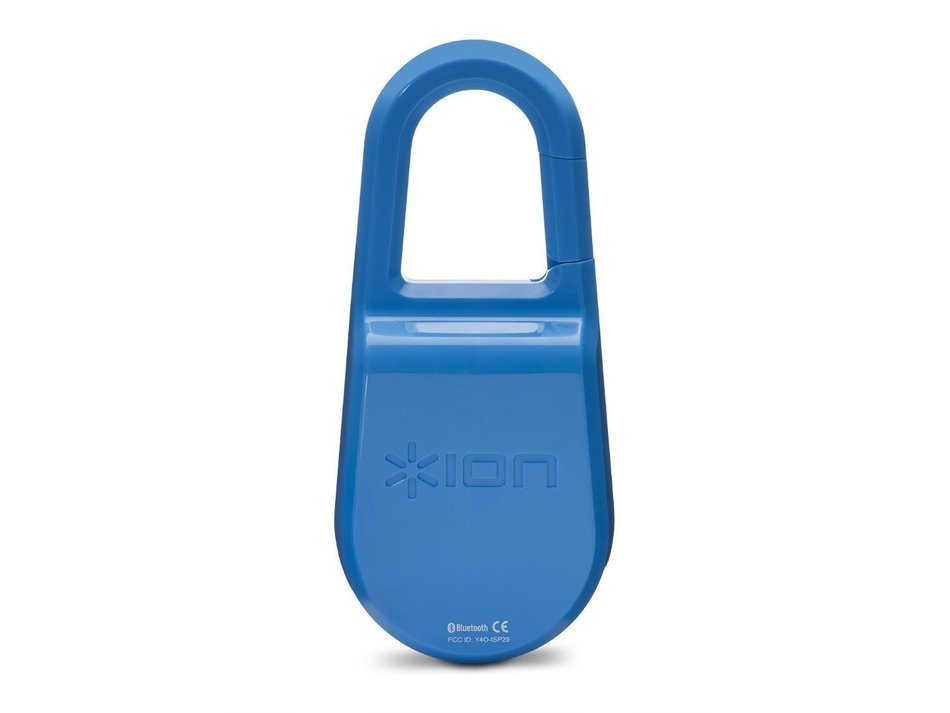 ION Clipster Ultra-Portable Bluetooth Speaker with Built-In Clip (Blue) N4