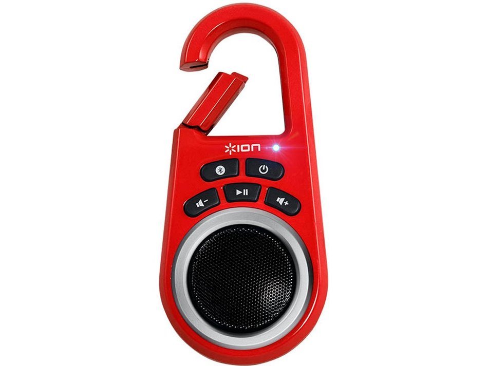 ION Clipster Ultra-Portable Bluetooth Speaker with Built-In Clip (Blue) N14
