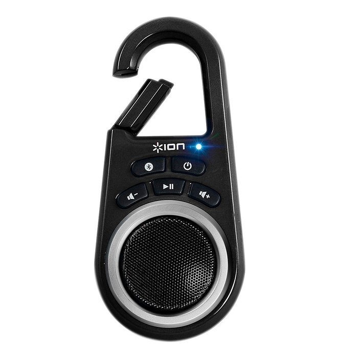 ION Clipster Ultra-Portable Bluetooth Speaker with Built-In Clip (Blue) N20