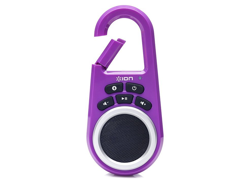 ION Clipster Ultra-Portable Bluetooth Speaker with Built-In Clip (Blue) N22