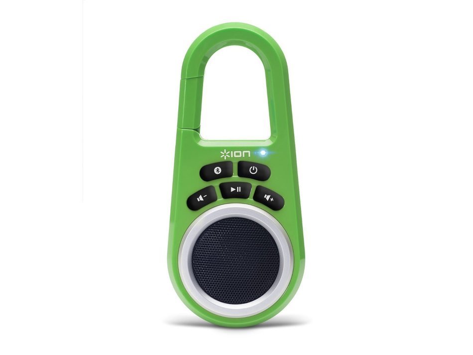 ION Clipster Ultra-Portable Bluetooth Speaker with Built-In Clip (Blue) N29