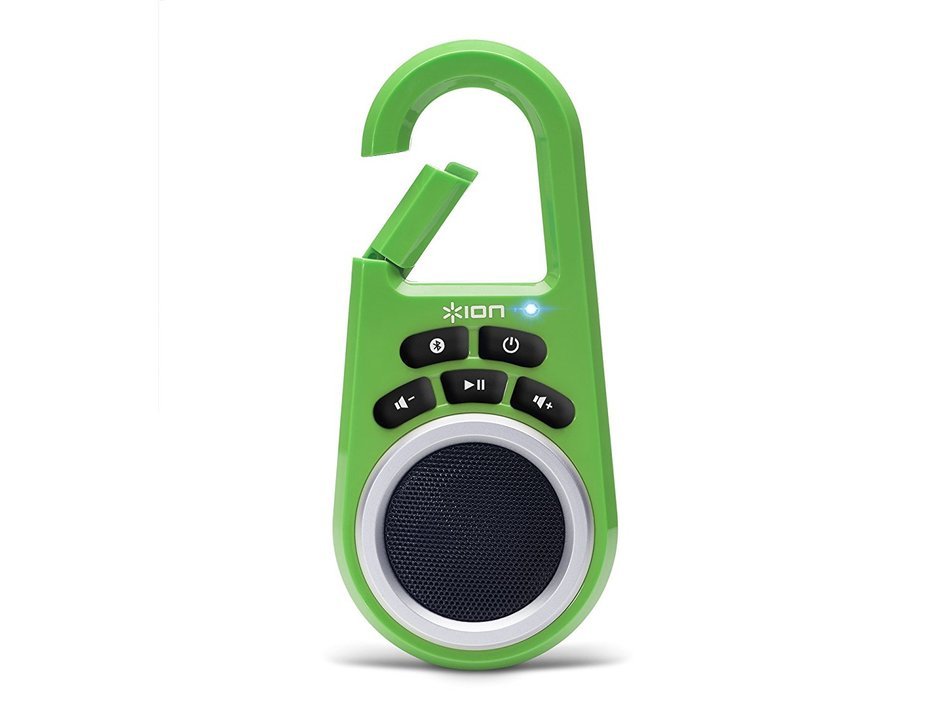 ION Clipster Ultra-Portable Bluetooth Speaker with Built-In Clip (Blue) N30
