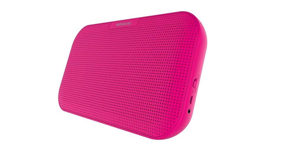 Polaroid Bluetooth Wireless Slim Stereo Speaker With Built-In Stand (White) N4