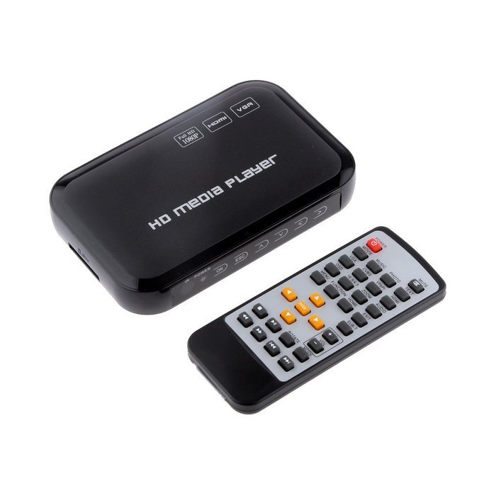 3D 1080P FHD TV Multi Media Player w.YPbPr/RCA/HDMI/AV/VGA for SD/MMC Cards USB Storage Drives N2