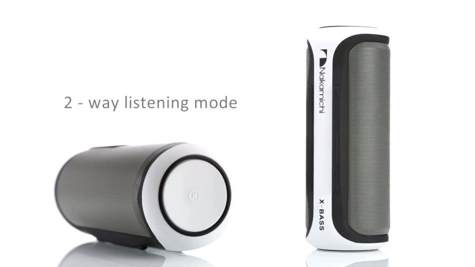 Nakamichi Wireless Speaker BTSP-70 Bluetooth Speaker Gray/White N3