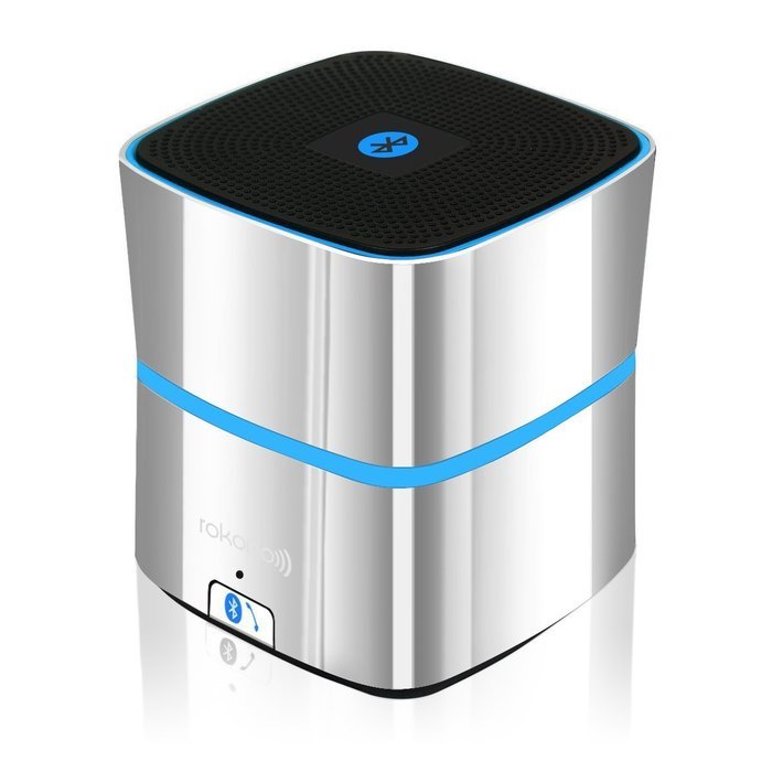 Rokono&reg; (F10) BASS+ Mini Bluetooth Speaker for iPhone / iPad / iPod / Tablet / MP3 Player / Laptop (Platinum)