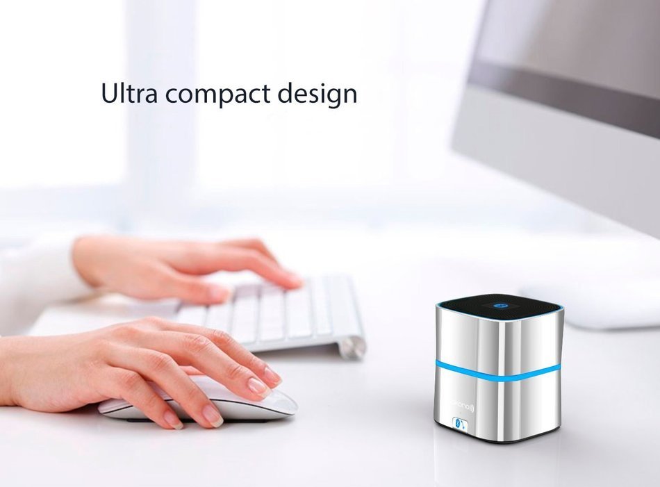 Rokono&reg; (F10) BASS+ Mini Bluetooth Speaker for iPhone / iPad / iPod / Tablet / MP3 Player / Laptop (Platinum) N3