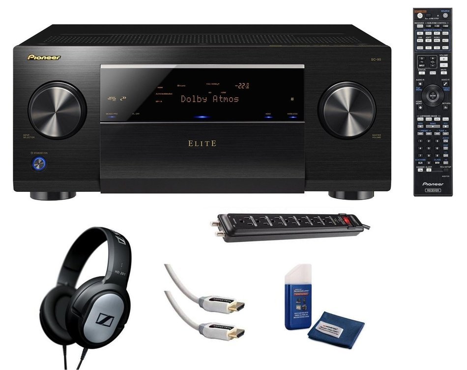 Pioneer Elite SC-95 9.2 Channel Networked Class D3 Av Receiver with Built-in Bluetooth, Wi-fi & Dolby Atmos +...