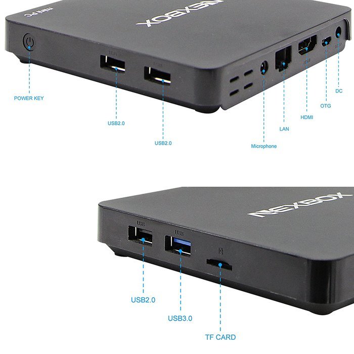 KOLOF NEXBOX T10 Wnidows 10 OS Mini TV BOX INTEL Z8300 CPU Quad Core 2G 32G Smart Streaming Media Player N2