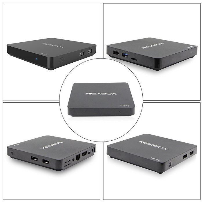 KOLOF NEXBOX T10 Wnidows 10 OS Mini TV BOX INTEL Z8300 CPU Quad Core 2G 32G Smart Streaming Media Player N3