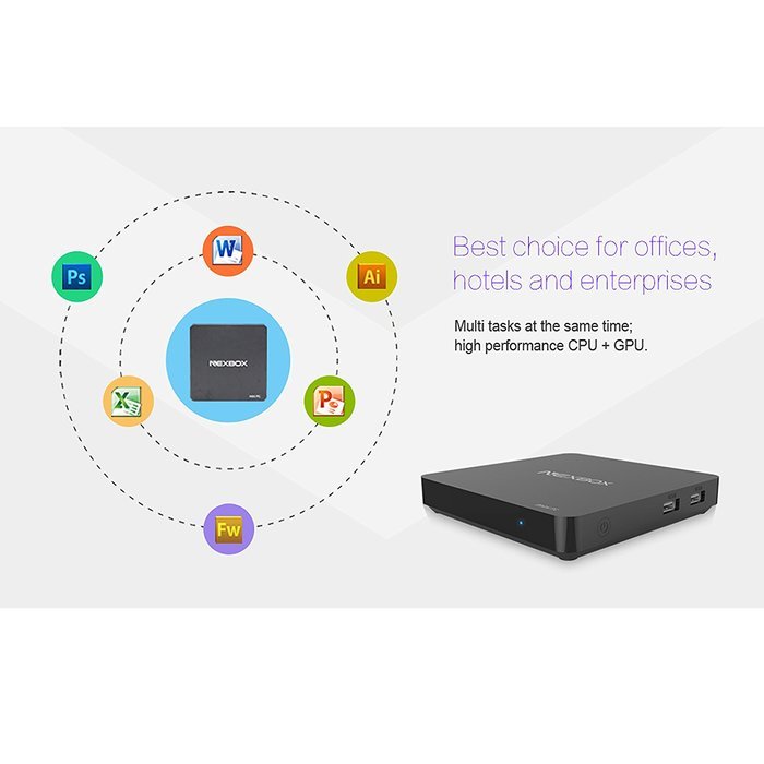 KOLOF NEXBOX T10 Wnidows 10 OS Mini TV BOX INTEL Z8300 CPU Quad Core 2G 32G Smart Streaming Media Player N5