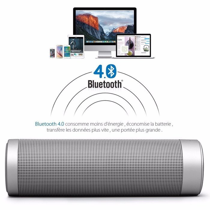 Bluetooth V4.0 Speaker, ELEGIANT Wireless Portable Speaker with Advanced Bass Enhancement Technology, Built-in... N12