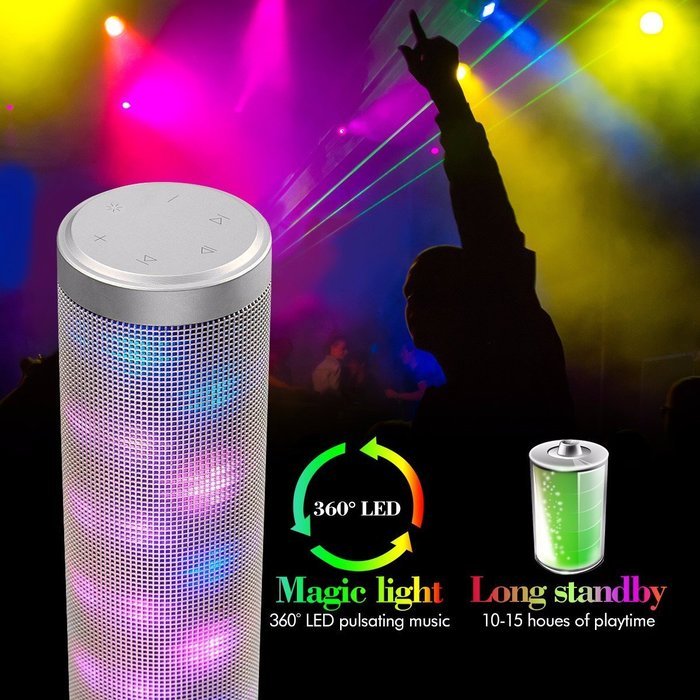Bluetooth V4.0 Speaker, ELEGIANT Wireless Portable Speaker with Advanced Bass Enhancement Technology, Built-in... N16