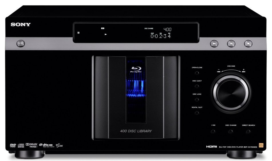 Sony BDP-CX7000ES 400 Blu-ray Disc Mega Changer (Black) (2009 Model)