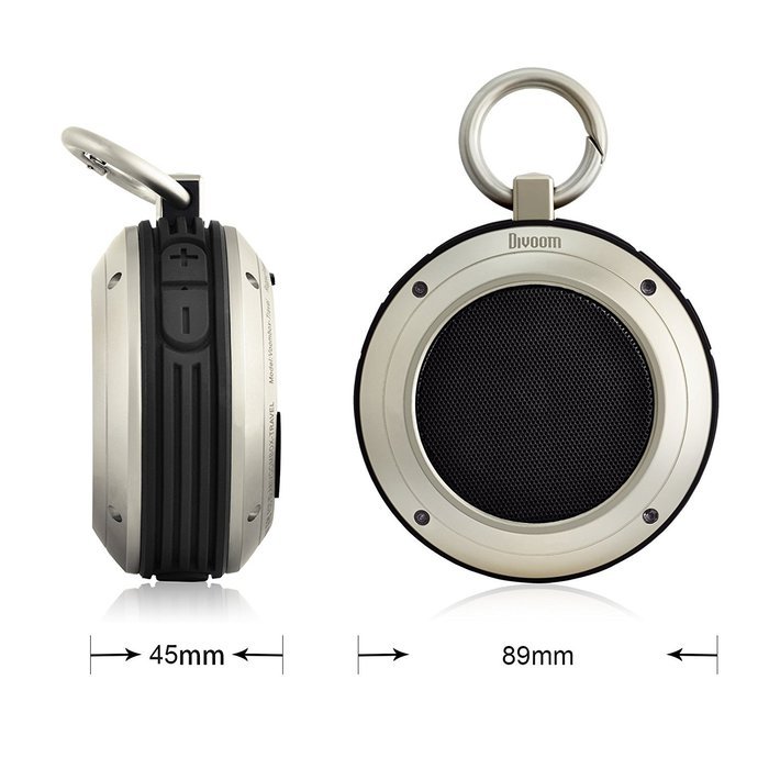 Divoom Travel3 Rugged Bluetooth Speaker (Black) N2