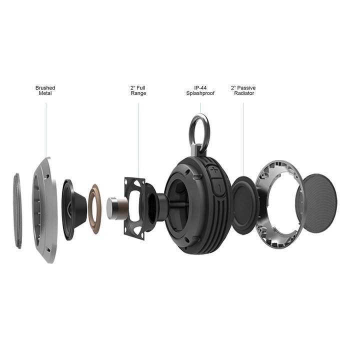 Divoom Travel3 Rugged Bluetooth Speaker (Black) N9